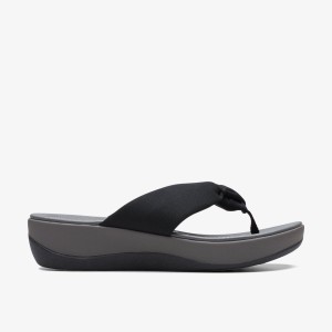 Clarks Arla Glison Black Fabric Kilklack Dam Svarta | DTI-302917