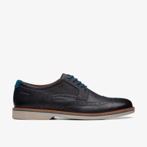 Clarks Atticus LT Limit Black Leather Finskor Herr Svarta | YMR-321075