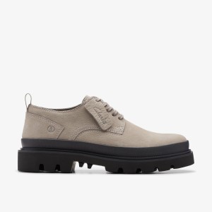 Clarks Badell Lace Grey Nubuck Finskor Herr Grå | TGP-201395