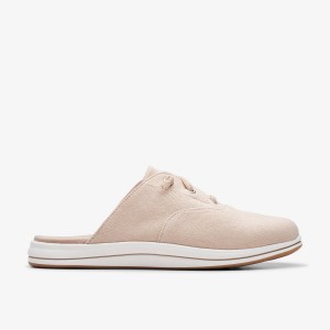 Clarks Breeze Clara Light Sand Slip On Dam Ljusbruna | FLZ-253074