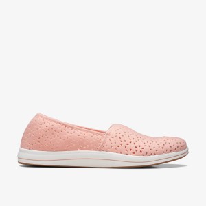 Clarks Breeze Emily Peach Slip On Dam Korall | DGO-345029