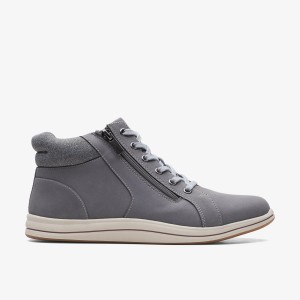 Clarks Breeze Glide Dark Grey Stövlar Dam Mörkgrå | KYS-972684