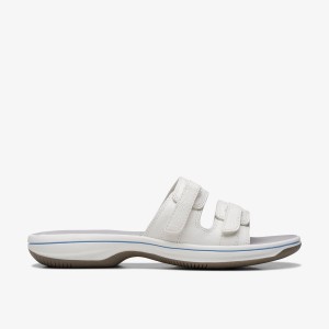 Clarks Breeze Piper White Sandaler Dam Vita | LNU-768945
