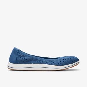 Clarks Breeze Roam Blue Slip On Dam Blå | IGY-126879