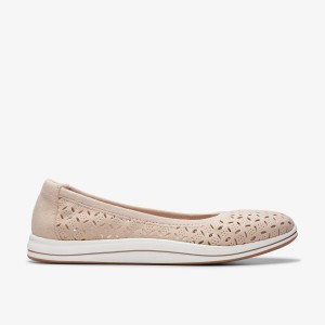 Clarks Breeze Roam Light Sand Slip On Dam Ljusbruna | BCU-715320