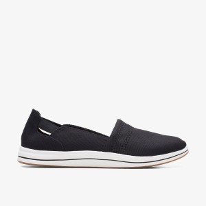 Clarks Breeze Step II Black Slip On Dam Svarta | WRU-469182