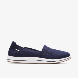 Clarks Breeze Step II Dark Navy Slip On Dam Marinblå | MSE-417956