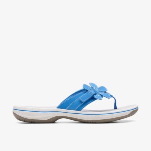 Clarks Brinkley Flora Blue Sandaler Dam Blå | VDY-142357