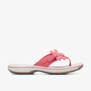 Clarks Brinkley Flora Bright Coral Sandaler Dam Ljuskorall | HQR-586291