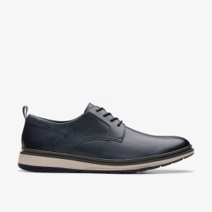 Clarks Chantry Lo Navy Leather Finskor Herr Marinblå | ALU-492170
