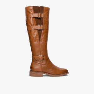 Clarks Cologne Up British Tan Leather Stövlar Dam Bruna | FLJ-312486