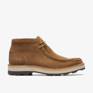 Clarks Corston Wally Waterproof Dark Sand Warmlined Stövlar Herr Mörkbruna | TUF-306972
