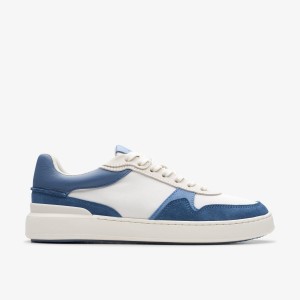Clarks Court Lite Race Blue Combination Sneakers Herr Blå | LZI-832940