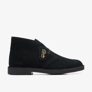 Clarks Desert Boot Evo Black Suede Finskor Herr Svarta | CPW-135802