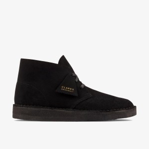 Clarks Desert Coal Black Suede Ökenboots Herr Svarta | ATX-165437