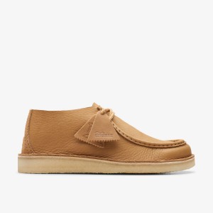 Clarks Desert Nomad Mid Tan Leather Ökenboots Herr Bruna | FXR-975204