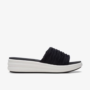 Clarks Drift Petal Black Kilklack Dam Svarta | ZIH-612834