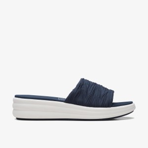 Clarks Drift Petal Navy Kilklack Dam Marinblå | HTV-329164