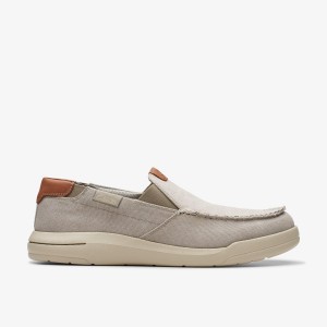 Clarks Driftlite Step Light Grey Combination Slip On & Loafers Herr Ljusgrå | CUN-538429