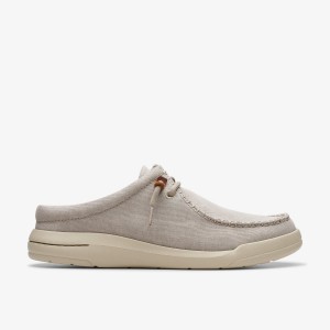 Clarks Driftlite Surf Light Grey Textile Slip On & Loafers Herr Ljusgrå | ZEB-158237