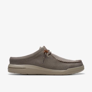 Clarks Driftlite Surf Taupe Interest Slip On & Loafers Herr Grå Bruna | LDE-163459
