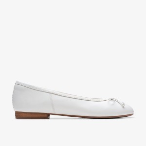 Clarks FAWNA LILY White Leather Slip On Dam Vita | BUT-913658