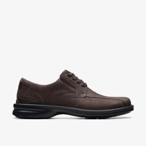Clarks Gessler Lace Dark Brown Leather Finskor Herr Mörkbruna | SNP-297164