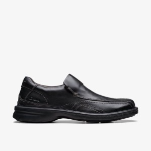Clarks Gessler Step Black Leather Finskor Herr Svarta | ZDT-475910