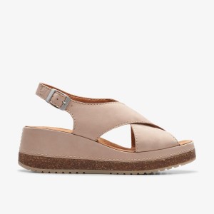 Clarks Kassanda Step Sand Nubuck Sandaler Dam Bruna | EXZ-215709