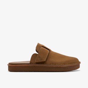 Clarks Litton Mule Cola Suede Sandaler Herr Cola | ZLX-923407