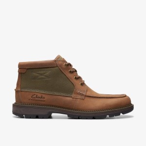 Clarks Maplewalk Moc Brown Combination Stövlar Herr Bruna | CJT-385410