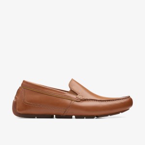 Clarks Markman Plain Tan Leather Finskor Herr Bruna | SOM-385294