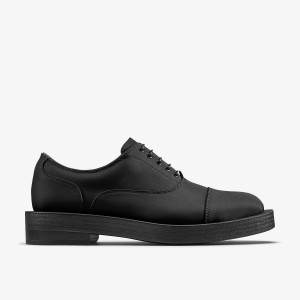 Clarks Martine Rose Mens Oxford 2 Black Textile Finskor Herr Svarta | WFX-852409