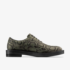 Clarks Martine Rose Mens Oxford 2 Green Textile Finskor Herr Gröna | IVM-582649