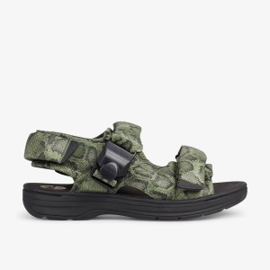 Clarks Martine Rose Mens Sandal 1 Green Snake Sandaler Herr Gröna Ormskinn | ZEK-893240