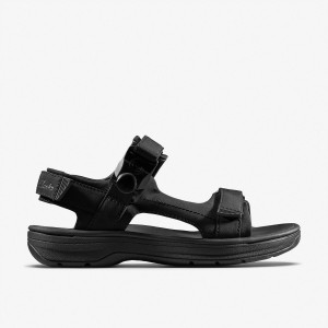 Clarks Martine Rose Mens Sandal 2 Black Textile Sandaler Herr Svarta | YAR-108463