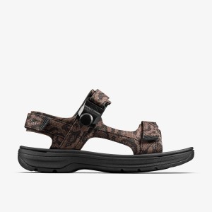 Clarks Martine Rose Mens Sandal 2 Brown Textile Sandaler Herr Bruna | UPZ-240376
