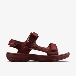 Clarks Martine Rose Mens Sandal 2 Oxblood Textile Sandaler Herr Vinröda | KRE-891574