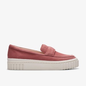 Clarks Mayhill Cove Dusty Rose Nubuck Slip On Dam Rosa | JKM-402573