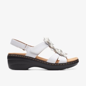 Clarks Merliah Sheryl White Sandaler Dam Vita | RWK-805126
