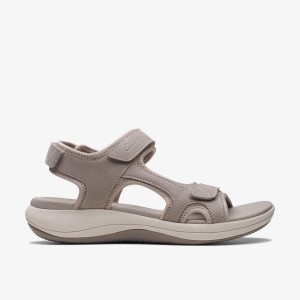 Clarks Mira Bay Stone Sandaler Dam Grå | QRM-579382