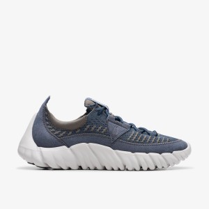 Clarks NATURE 360 Navy Combination Sneakers Herr Marinblå | PYT-732859