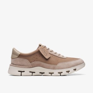 Clarks Nature X One Pebble Sneakers Herr Pebble | ZXY-380267