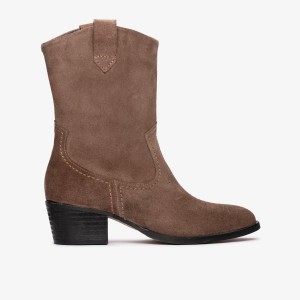 Clarks Octavia Up Taupe Suede Stövlar Dam Grå Bruna | DYW-129508