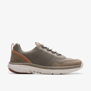 Clarks Pro Knit Stone Combination Sneakers Herr Grå | MBR-085493