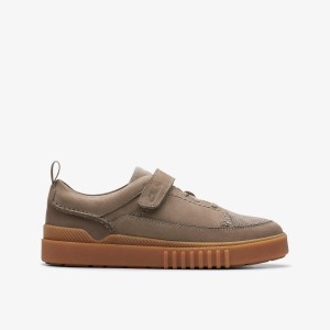 Clarks Somerset Tor Kid Sage Sneakers Barn Olivgröna | FJV-205973