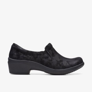 Clarks Talene Pace Black Interest Slip On Dam Svarta | YLM-598406