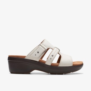 Clarks Tuleah Jane Off White Leather Kilklack Dam Vita | BPV-156042