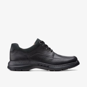 Clarks Un Brawley Lace Black Leather Finskor Herr Svarta | PET-207395