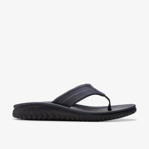 Clarks WESLEY BELT Navy Sandaler Herr Marinblå | AXL-945807